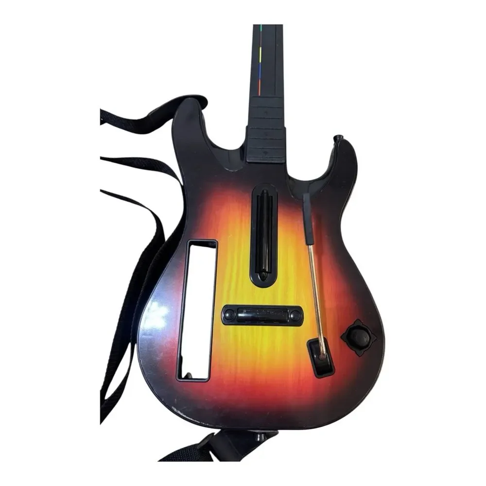 Nintendo Wii Wireless Guitar Hero RedOctane Sunburst Controller 95455.805 + Game